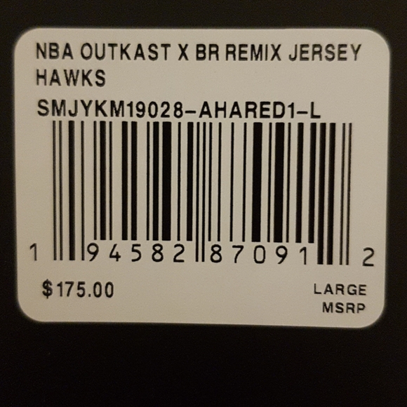 OutKast x Atlanta Hawks Swingman Jersey Large - Picture 4 of 4